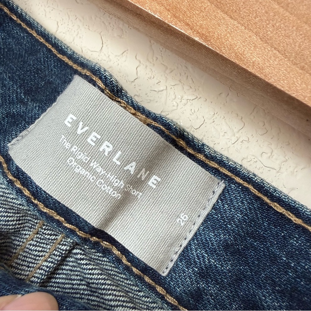 Everlane The Rigid Way-High Jean Short Cuttoff Size 26 - Picture 3 of 3
